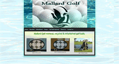 Desktop Screenshot of mallardgolfballs.com
